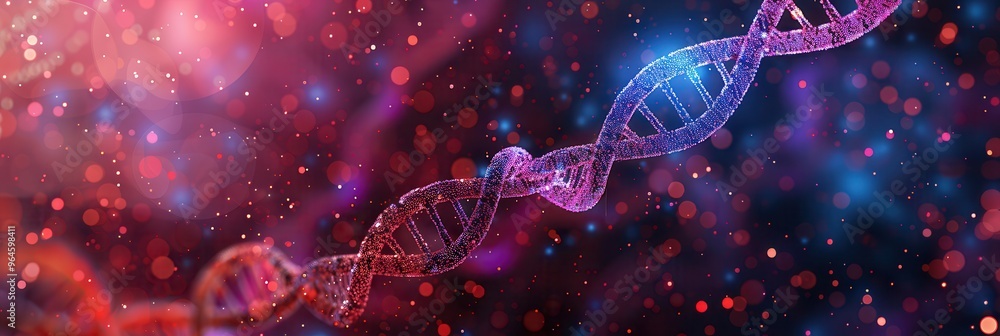 Human cell biology DNA strands molecular structure illustration, human genome. Medical research, genetics Human cell biology DNA strands molecular structure illustration, human genome. Medical research, genetics