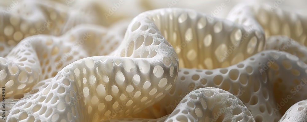 Close up of intricate white lace fabric with delicate patterns and textures. The light shines through the holes, creating a soft, airy effect. Close up of intricate white lace fabric with delicate patterns and textures. The light shines through the holes, creating a soft, airy effect.