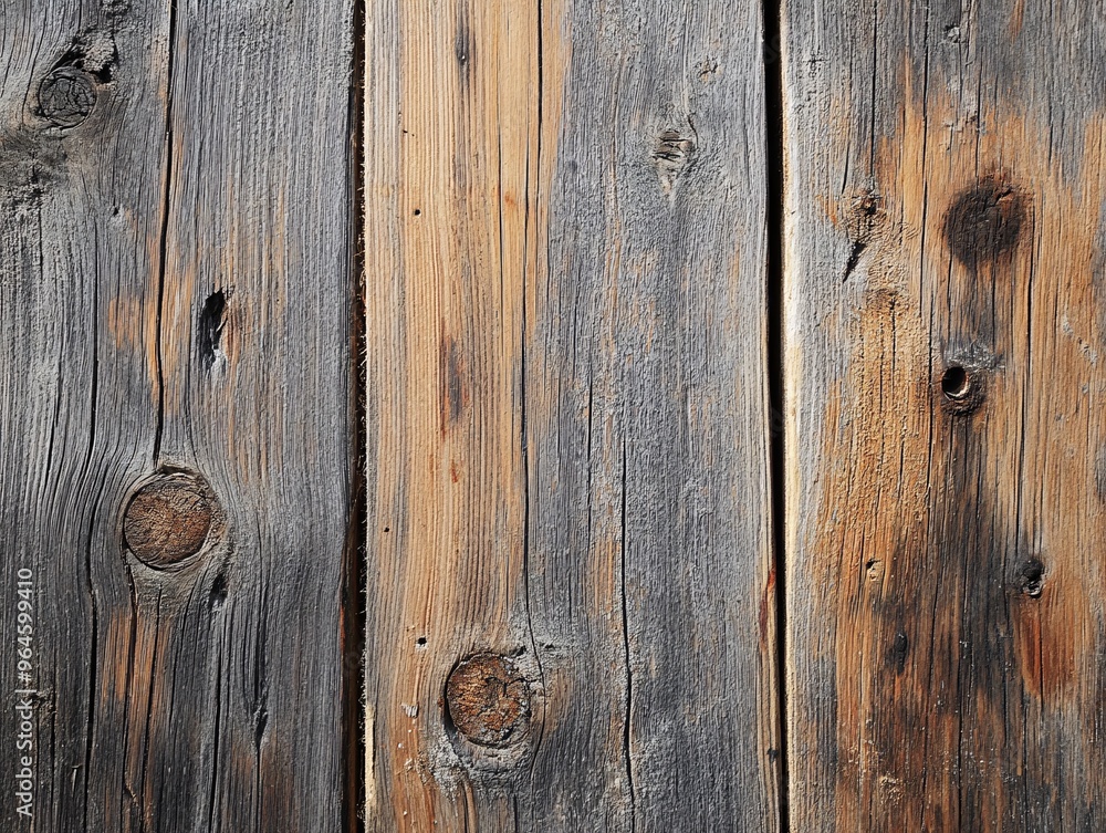 Aged Wood Texture with Visible Cracks, Knots, and a Weathered Appearance Aged Wood Texture with Visible Cracks, Knots, and a Weathered Appearance