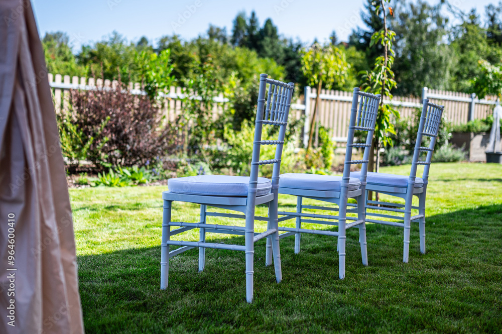 prepared white wedding chairs for parents prepared white wedding chairs for parents