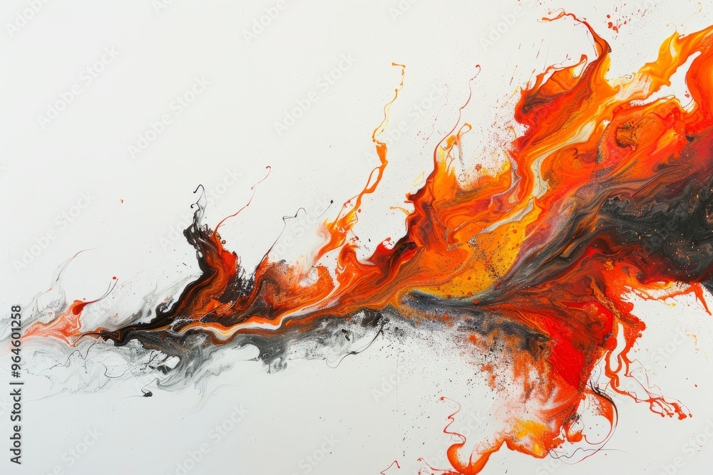 Flames of Fury, The Intense Blaze of Unbridled Anger , white background Flames of Fury, The Intense Blaze of Unbridled Anger , white background