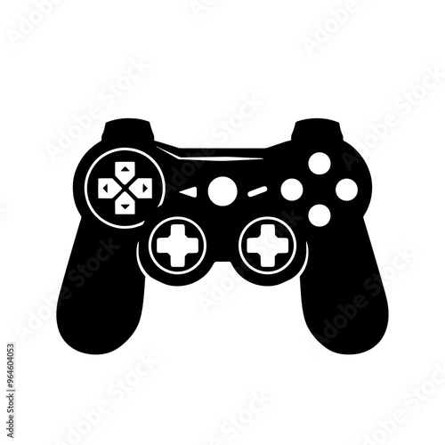 joystick icon silhouette vector silhouette-enhance