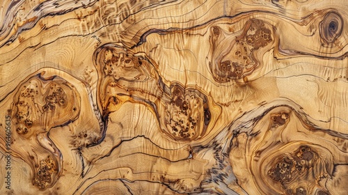 Intricate Patterns of Spalted Wood: A Visual Journey into Nature's Artwork Revealing Unique Textures and Earthy Beauty photo