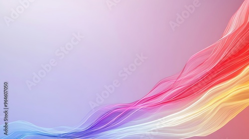 Vibrant electric streaks sweeping across a colorful gradient background from red to purple tones, clear depth of field, leaving space for text along the bottom half