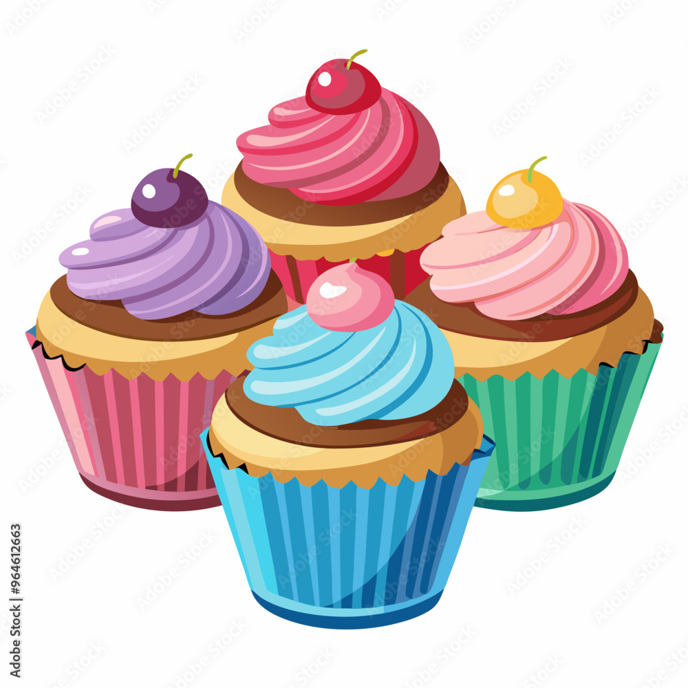 set of cupcakes set of cupcakes