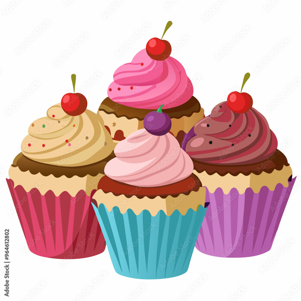 set of cupcakes set of cupcakes