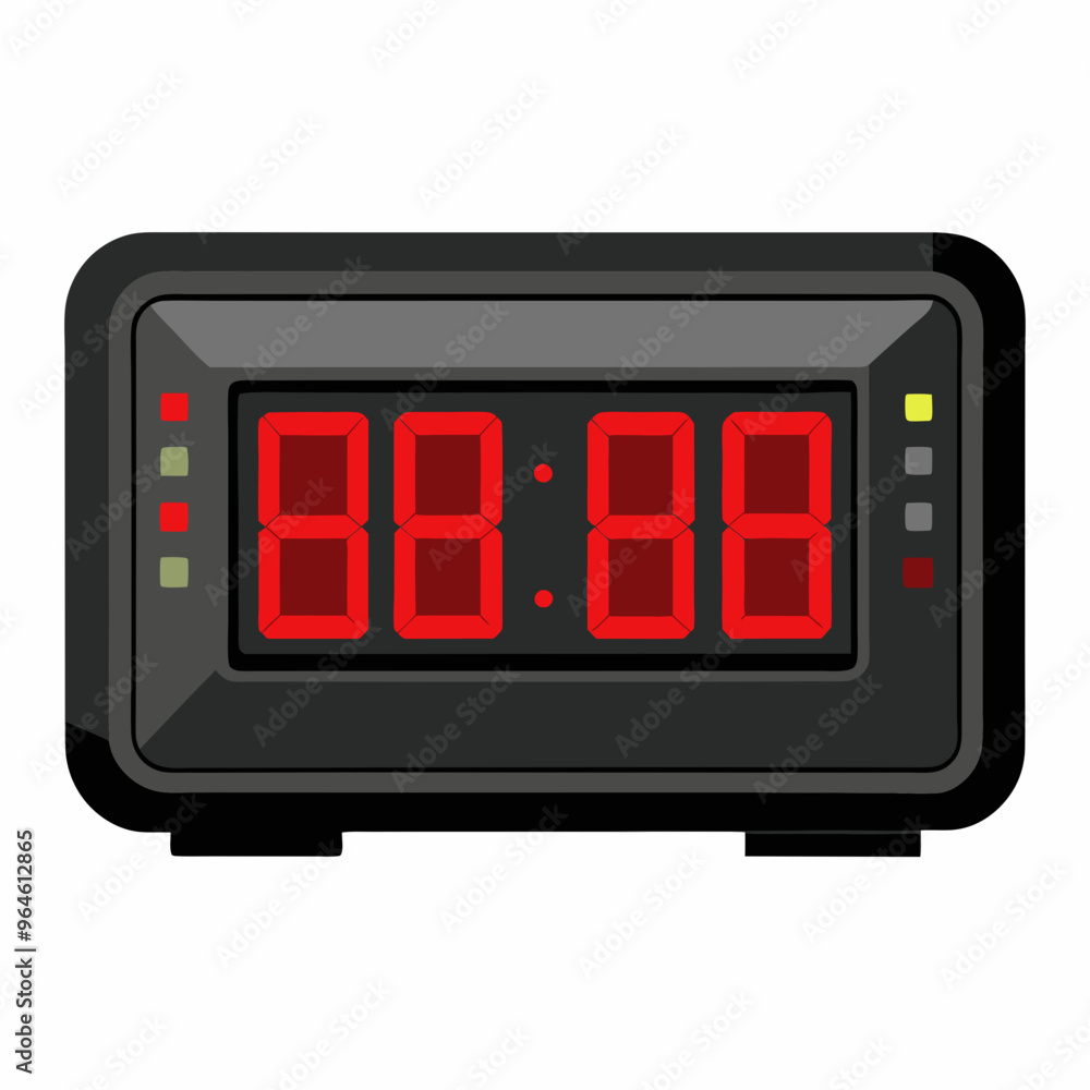 digital alarm clock isolated on white digital alarm clock isolated on white