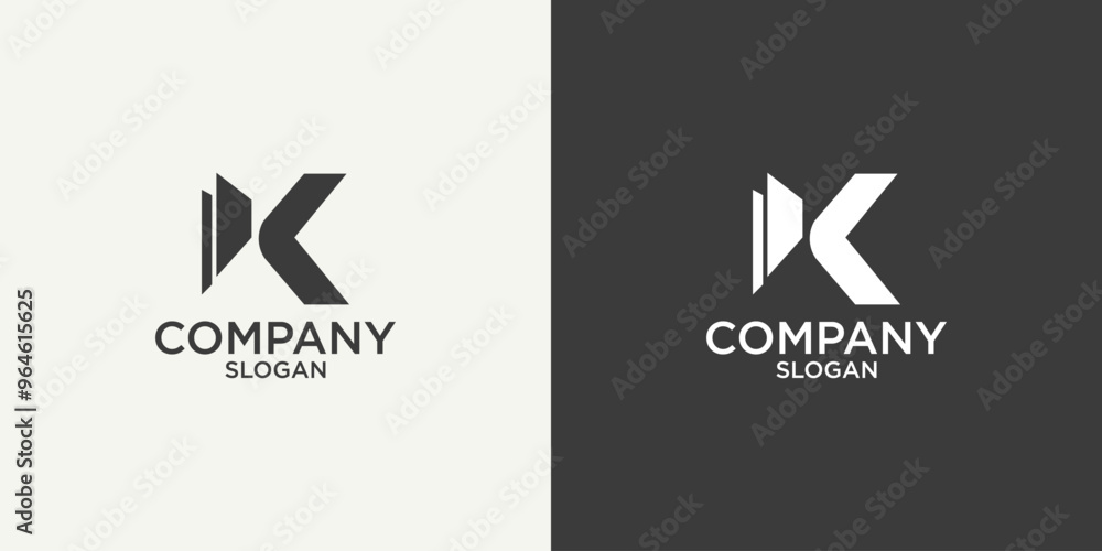 initial K monogram logo design vector initial K monogram logo design vector