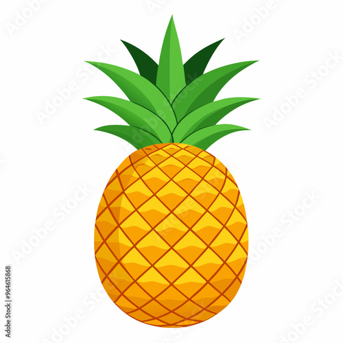 pineapple isolated on white background