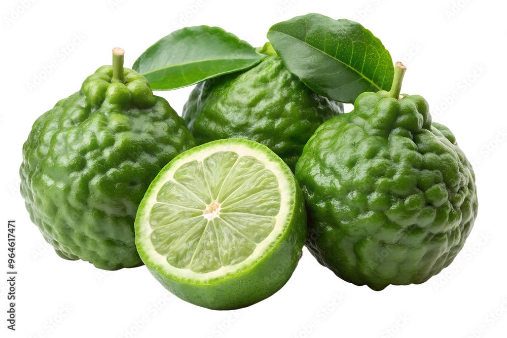 Fototapeta premium Bergamot isolated on transparent background png