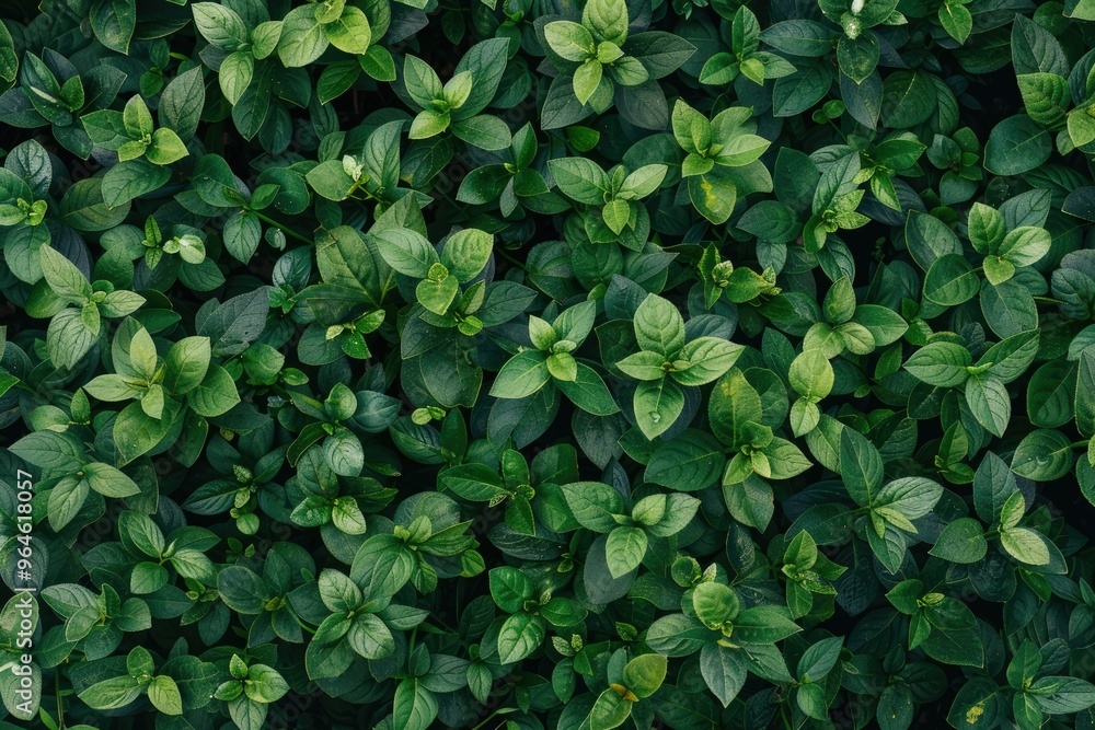 Full Frame of Green Plants in Nature Full Frame of Green Plants in Nature