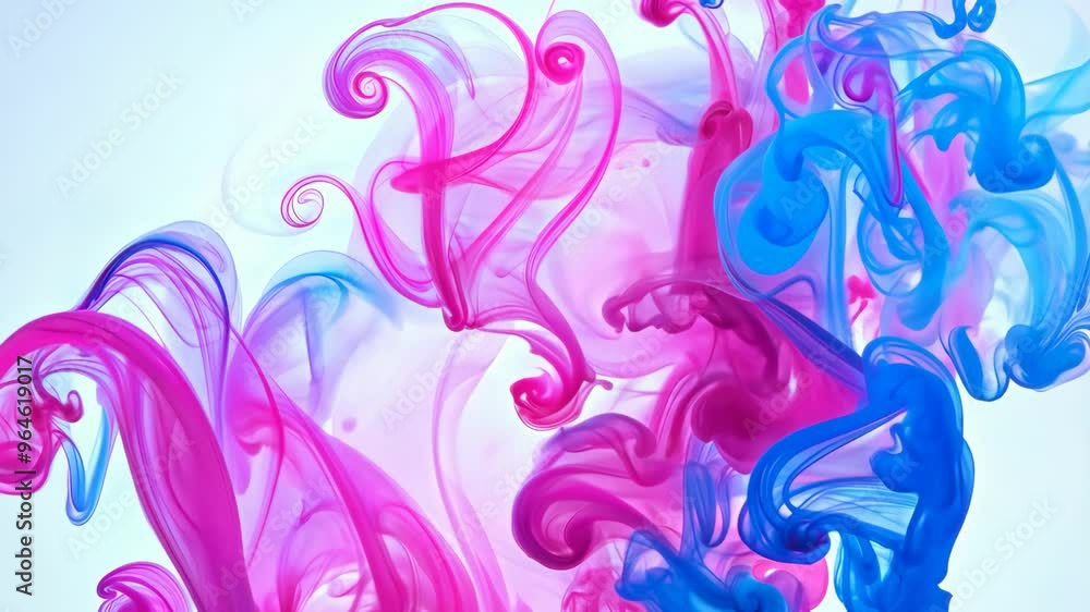 Abstract colorful ink in water, fluid art Abstract colorful ink in water, fluid art