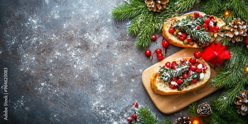 Polish Christmas Market with a Zapiekanka Open-Face Sandwich
 photo