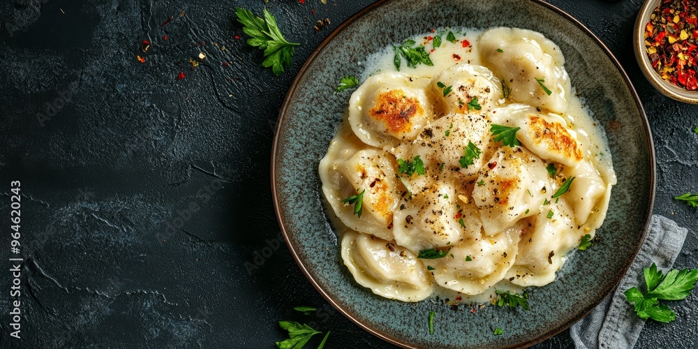 Polish Milk Bar with a Plate of Pierogi
Polish Milk Bar with a Plate of Pierogi