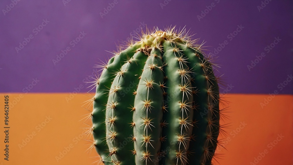 Close-up of a cactus plant against a colorful background, with room for text. Close-up of a cactus plant against a colorful background, with room for text.