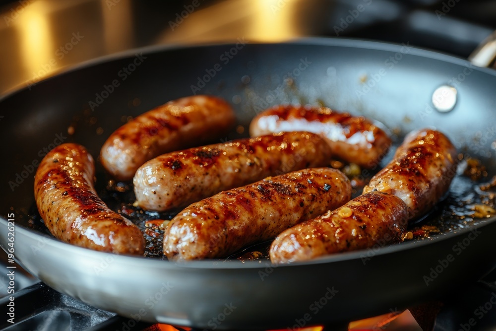 Fried sausages photo. Food photo for menu Fried sausages photo. Food photo for menu