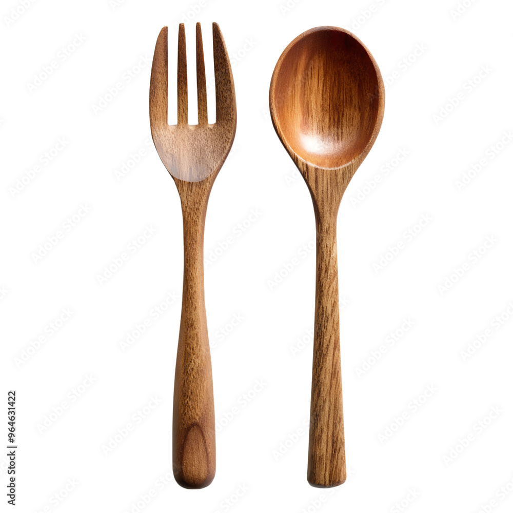 Wooden spoon and fork Wooden spoon and fork