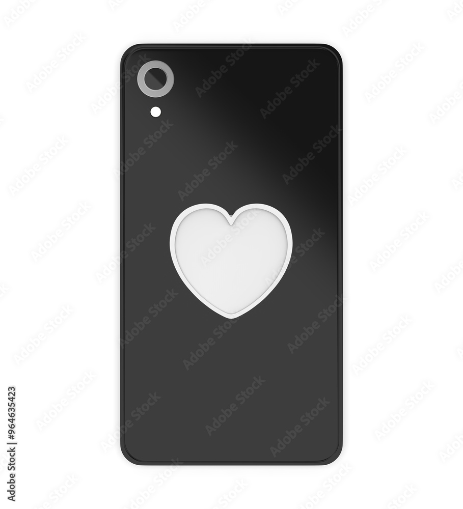 Heart shape smart phone pop socket stand and holder for branding 3d render illustration. Heart shape smart phone pop socket stand and holder for branding 3d render illustration.