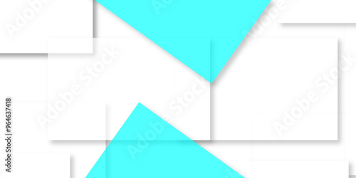 Random shift  white and blue cube boxes block background wallpaper banner texture.