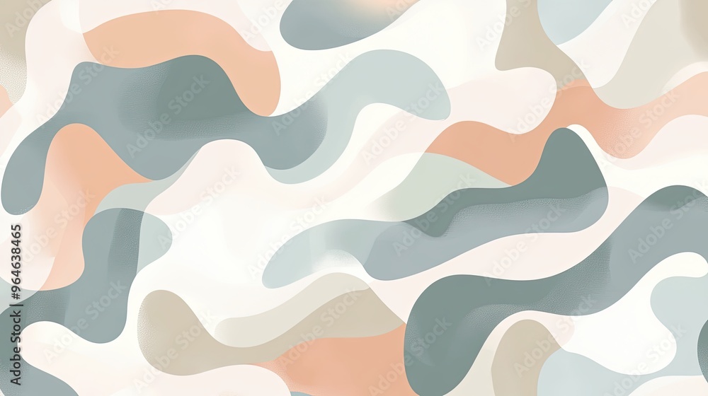 Serene Organic Shapes Seamless Pattern in Pastel Tones | Abstract and Natural Flowing Design for Backgrounds and Textiles Serene Organic Shapes Seamless Pattern in Pastel Tones | Abstract and Natural Flowing Design for Backgrounds and Textiles