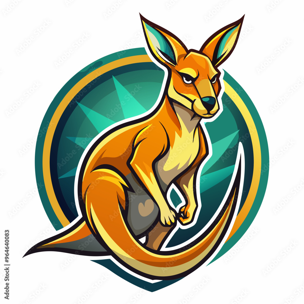 kangaroo illustration Mascot for Brand Identity logo kangaroo illustration Mascot for Brand Identity logo
