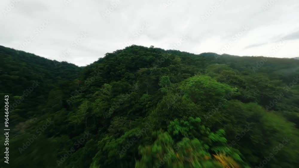 FPV drone shot of nature in Peru FPV drone shot of nature in Peru