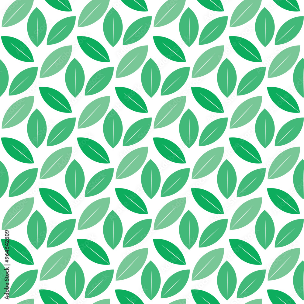 Seamless pattern with green leaves Seamless pattern with green leaves