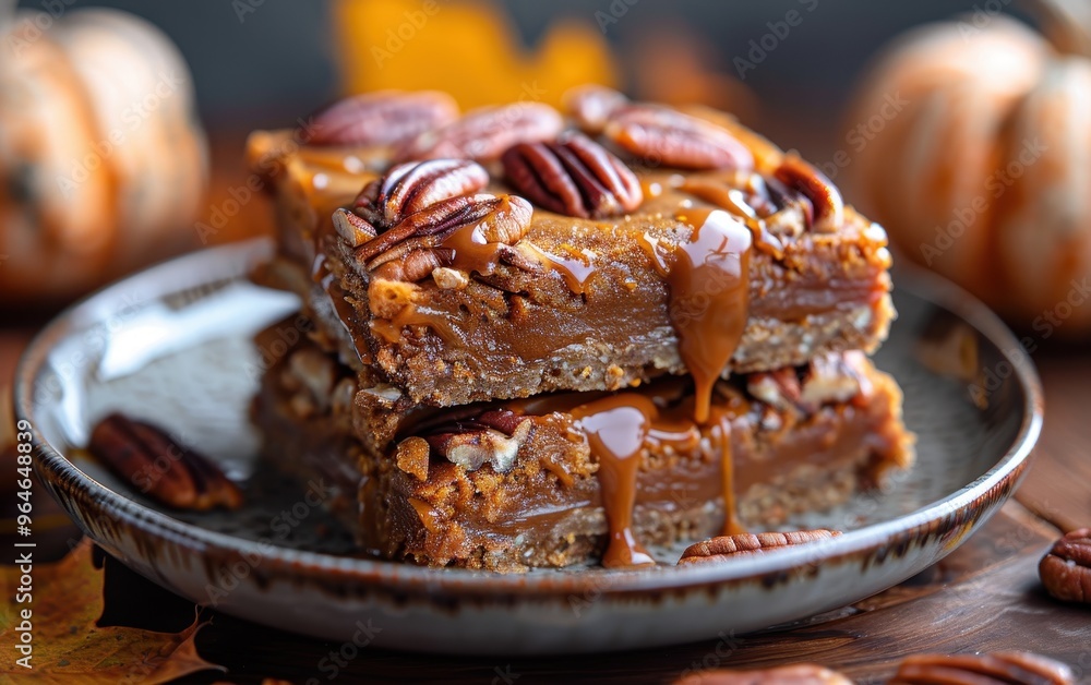 Delicious Pecan Caramel Pumpkin Bars Delicious Pecan Caramel Pumpkin Bars