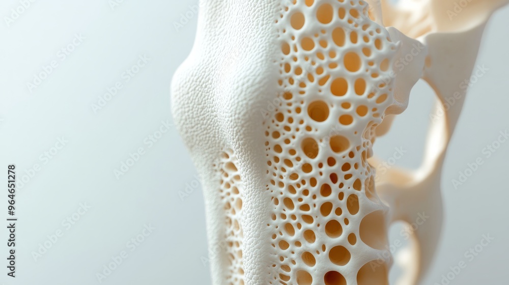 Obraz premium Closeup of Human Bone Structure with Trabecular Bone