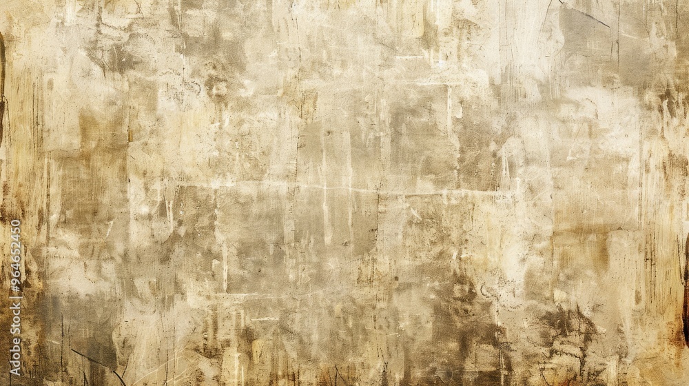 Naklejka premium Aged beige wallpaper for texture or backdrop.