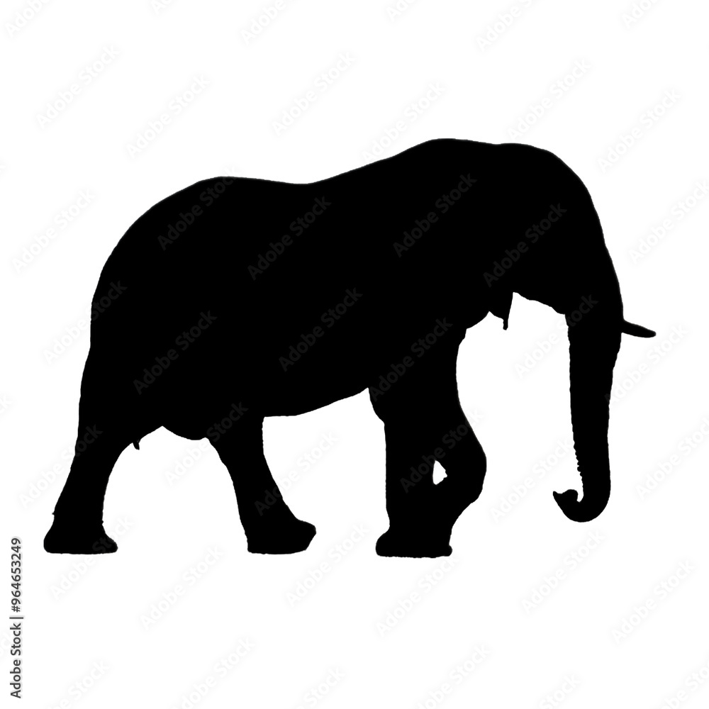 Elephant Drawing | Elephant Illustration | Animal Clipart