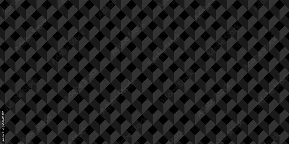 Dark black square cube creative concept grid texture wallpaper. minimal polygon graphic box modern cover science or black hexagon rectangle texture background. Dark black square cube creative concept grid texture wallpaper. minimal polygon graphic box modern cover science or black hexagon rectangle texture background.