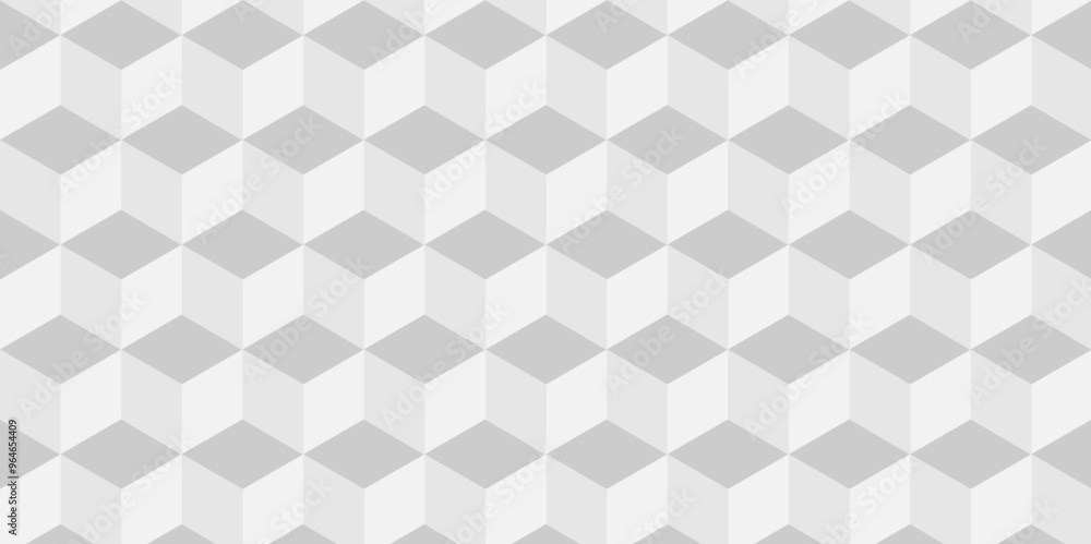 Vector Minimal cubes geometric tile and mosaic wall grid backdrop hexagon technology wallpaper background. white and gray block cube structure backdrop grid triangle texture vintage design. Vector Minimal cubes geometric tile and mosaic wall grid backdrop hexagon technology wallpaper background. white and gray block cube structure backdrop grid triangle texture vintage design.