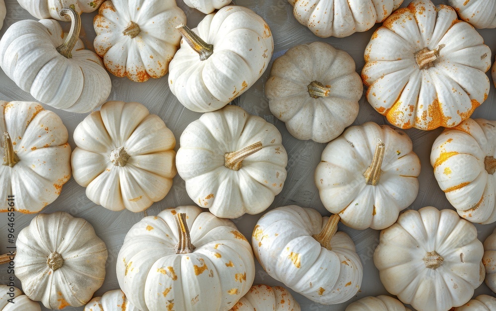 White Pumpkins Close Up White Pumpkins Close Up