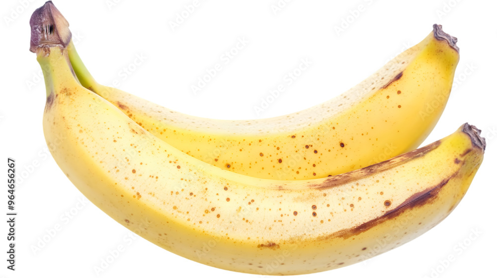 A ripe banana isolated on white background A ripe banana isolated on white background
