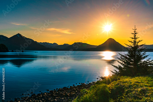 Sunset Over Water