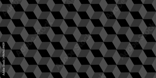 Abstract Vector cube square triangle geometric tile mosaic wall grid retro digital hexagon technology wallpaper background. minimal black block cube structure backdrop block triangle texture cubic tex