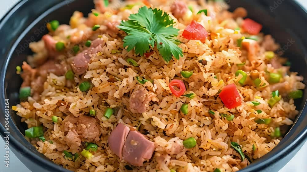 make a bowl of non-veg fried rice make a bowl of non-veg fried rice