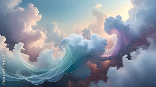 blue sky and clouds