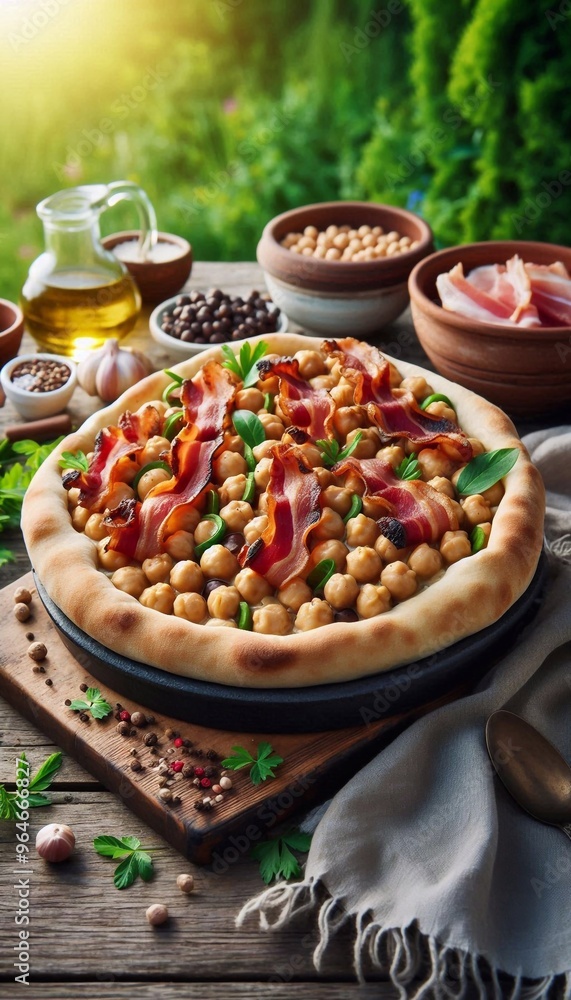 Kichererbsen mit Speck Kichererbsen mit Speck