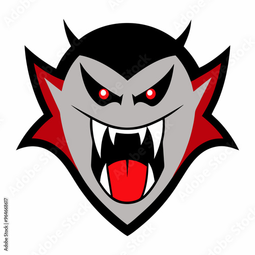 Halloween vampire fangs icon vector illustration on white background