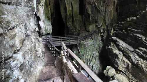 Marvelous scenery at the Grotte del Bussento WWF Oasis, near Morigerati. Cilento, Campania, Italy. photo