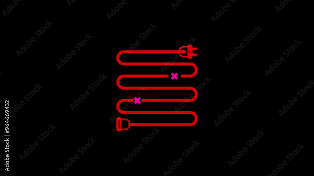 Electric plug icon animation.Connection, disconnection, electrical concept. Electric plug icon animation.Connection, disconnection, electrical concept.