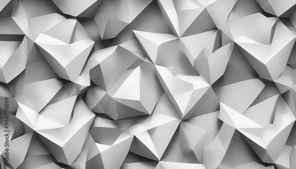 Fototapeta premium A white background with a lot of triangles
