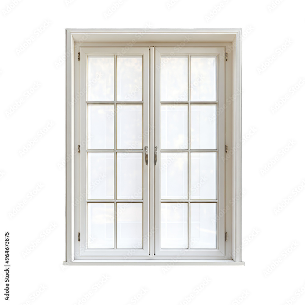 White window isolated on transparent background White window isolated on transparent background