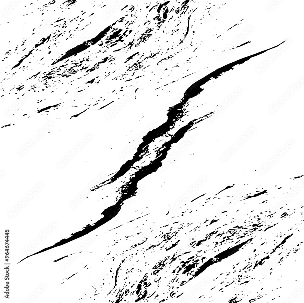 Naklejka premium Vector brush sroke texture. Distressed uneven grunge background. Abstract distressed vector illustration. Overlay over any design to create interesting effect and depth. Black isolated on white. EPS10