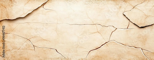 An elegant aged paper background with cracks and texture, ideal for vintage designs, invitations, or artistic projects.