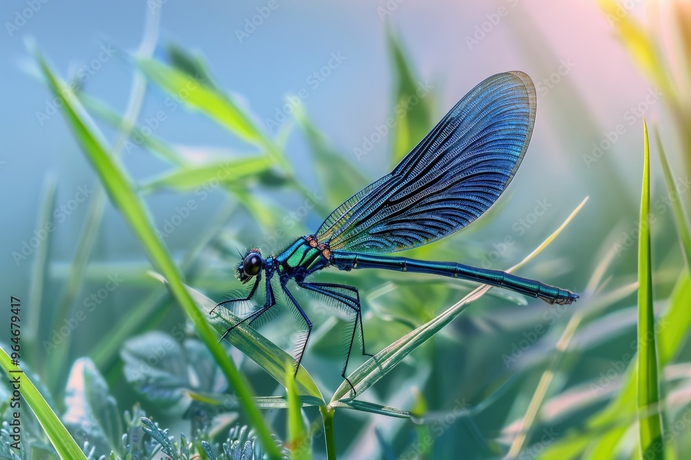 close-up dragonfly. Beautiful simple AI generated image close-up dragonfly. Beautiful simple AI generated image