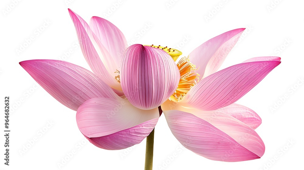 Lotus Flower Isolated on White Background Lotus Flower Isolated on White Background