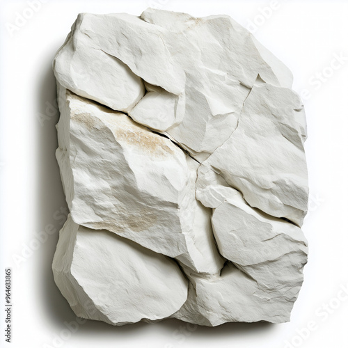 Big Rock On A White Background